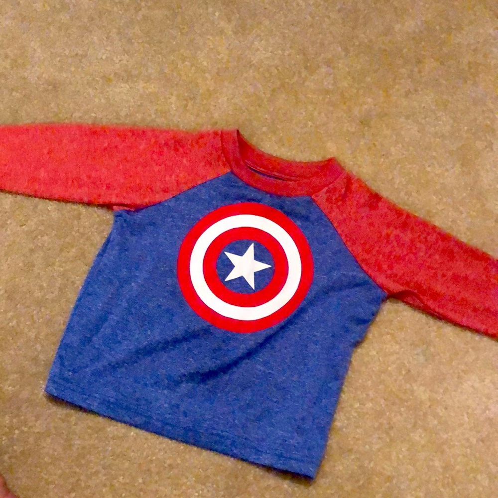 Toddler Captain America Long sleeve Shirt